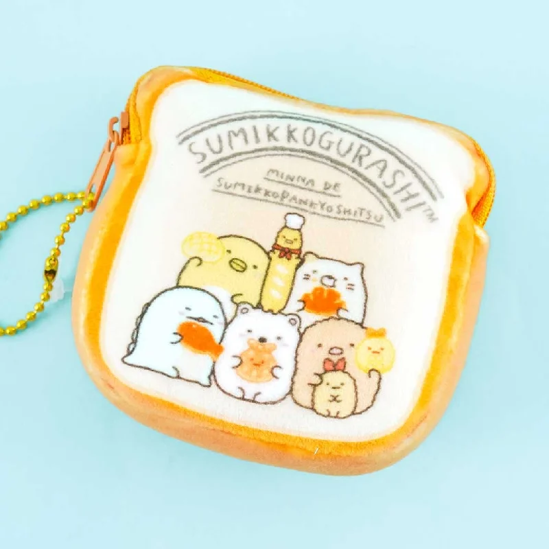 women's wallet with chain strap -Sumikko Gurashi Toast Coin Purse