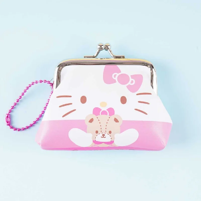 women's wallet with practical features -Hello Kitty Friend Hug Clasp Coin Purse