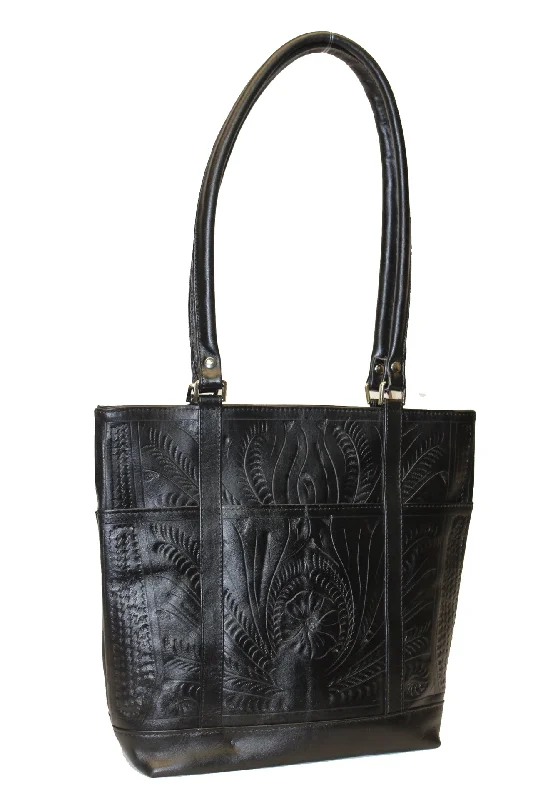 women's tote bag with shiny leather finish -Tote Bag 6469