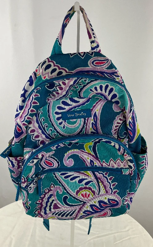 Vera Bradley Women's Multi Color Paisley Mini Backpack & Change Purse NWOT