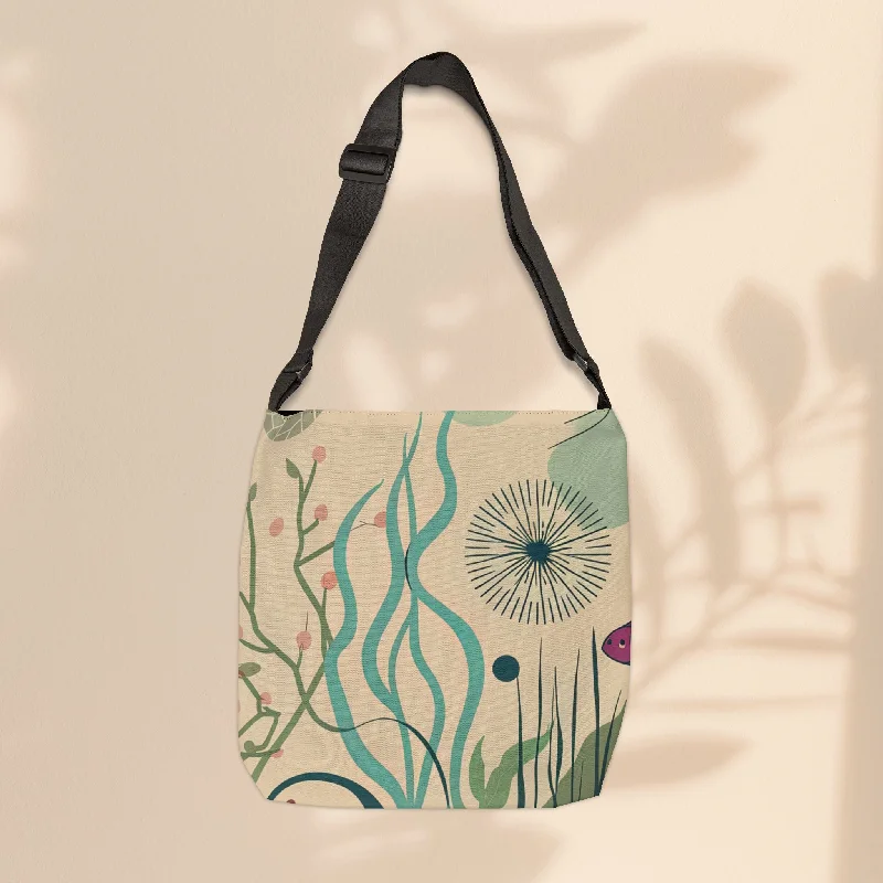 women's tote bag with internal compartments -Adjustable Tote Bag  - BoHo