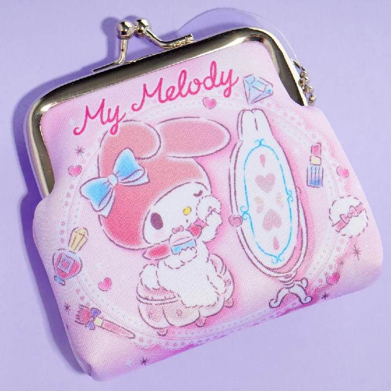 women's wallet with pocket for receipts -My Melody Makeup Time Nostalgic Series Coin Purse