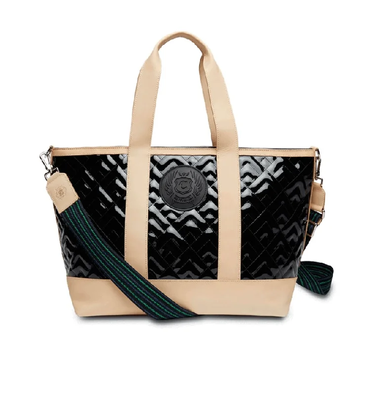 women's tote bag with quilted design -Consuela Inked Max Tote 2358