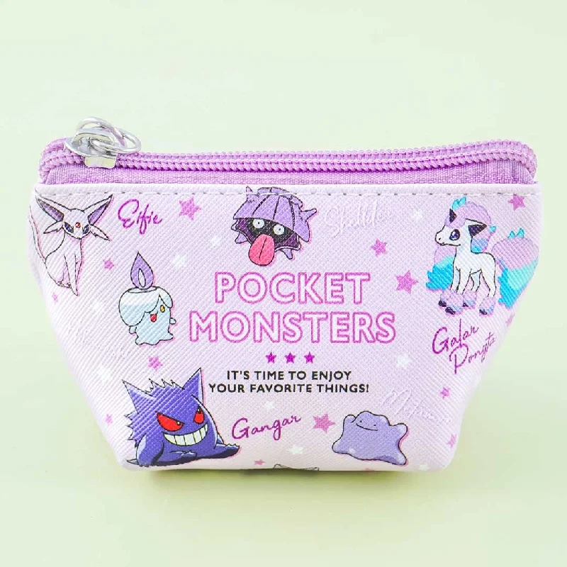 women's wallet with gold hardware -Pokémon Purple Monsters Coin Purse