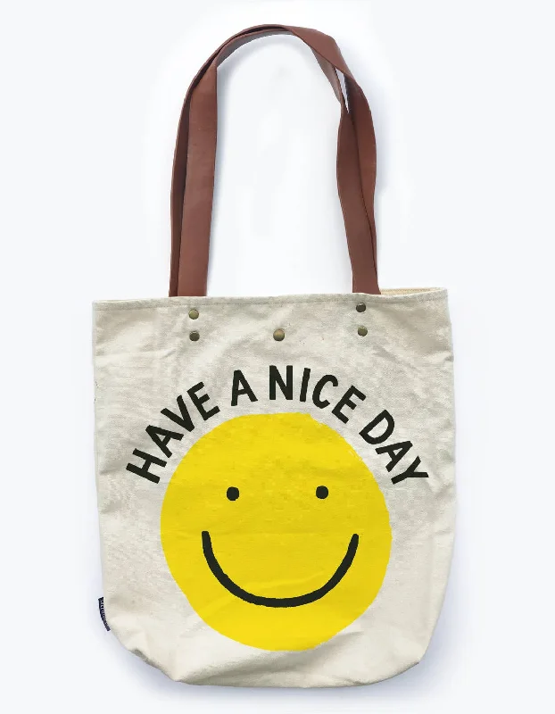 women's tote bag for busy professionals -Smiley Tote