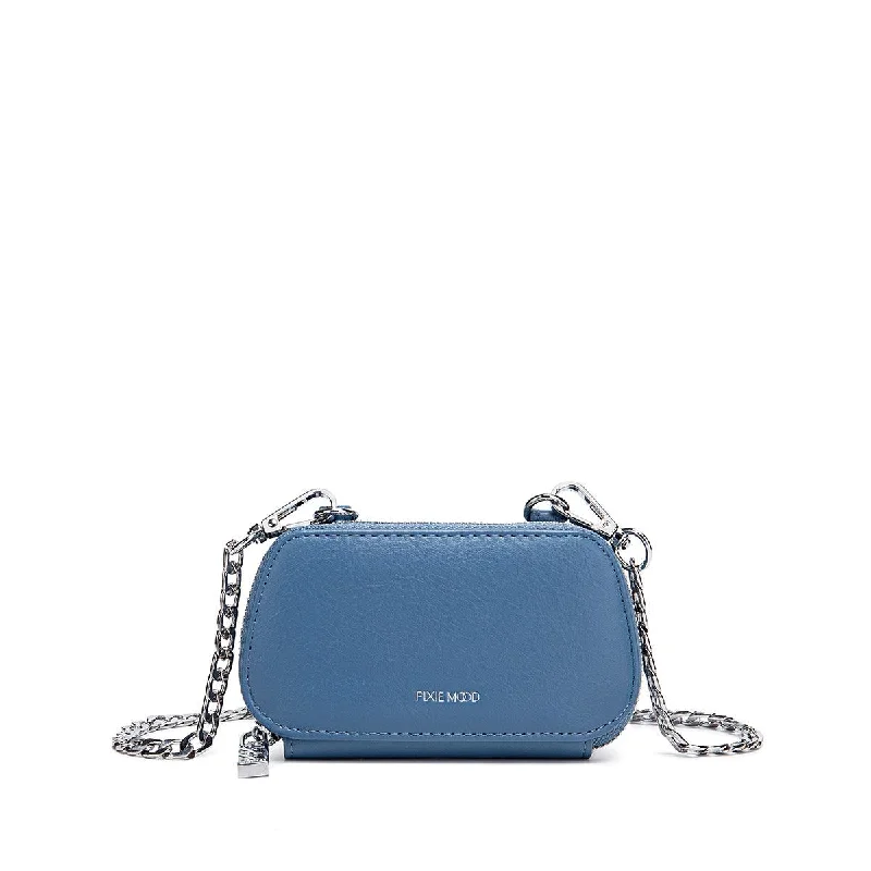 Ladies Crossbody Bag Sleek Leather -Charlie Micro Chain Bag