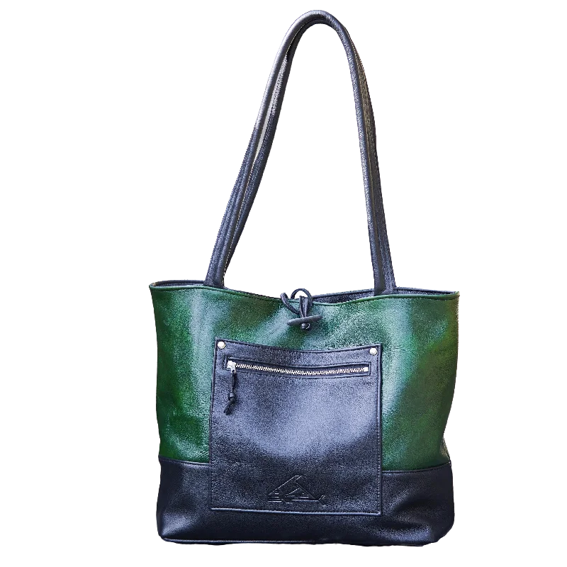 women's tote bag with waterproof material -Large Leather Tote Bag - Customizable Colours