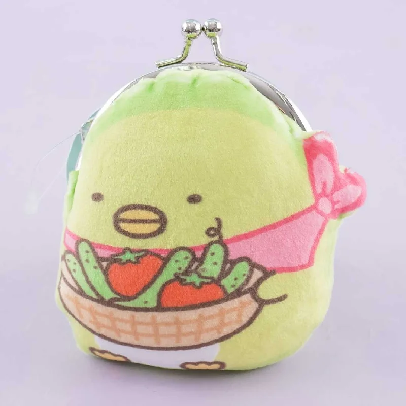 women's wallet with chic details -Sumikko Gurashi Mini Clasp Coin Purse - Penguin? Farming