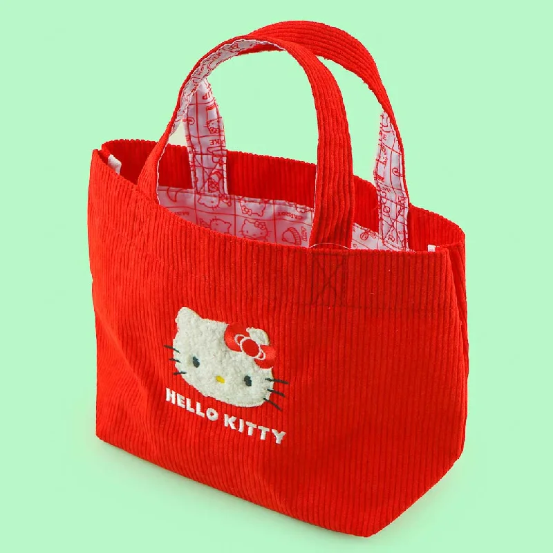 women's tote bag with elegant handle design -Hello Kitty Mini Red Tote Bag