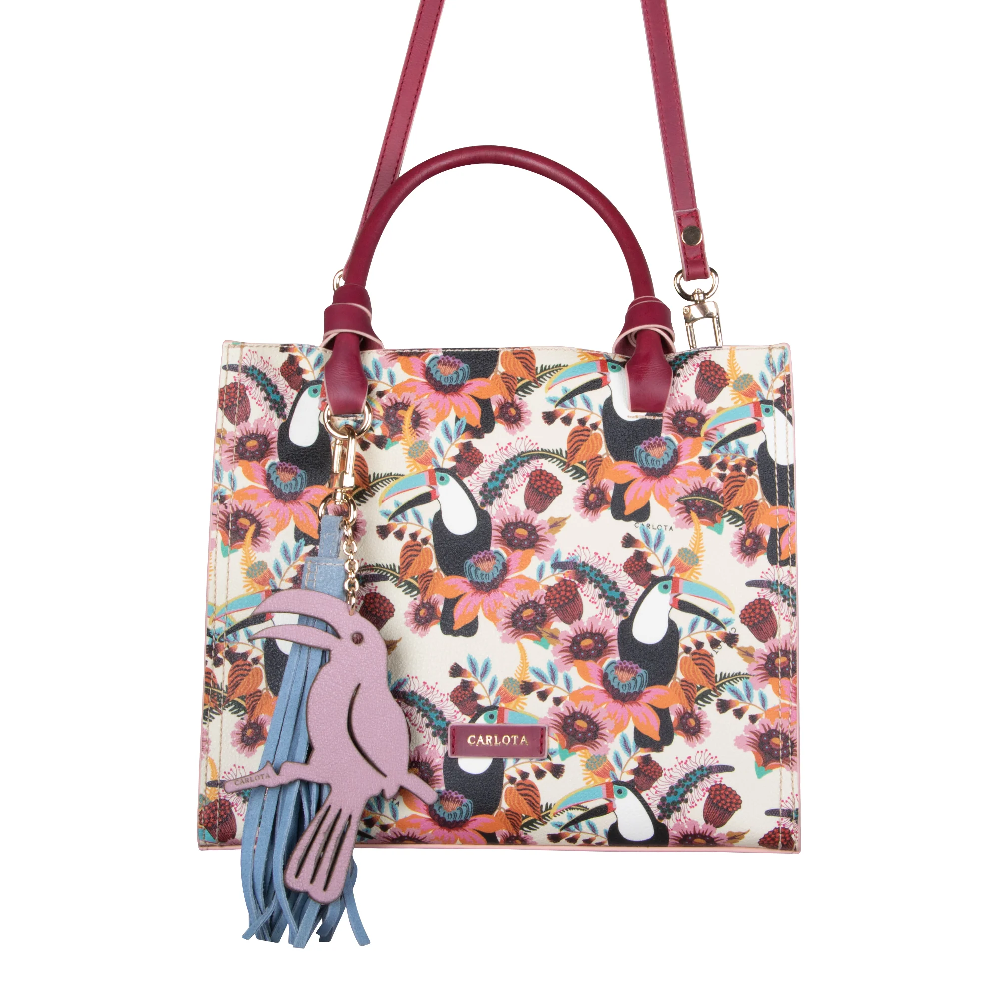 women's tote bag with bold print -Tucan Mini Tote