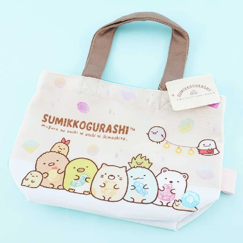 women's tote bag with handy inner pouch -Sumikko Gurashi Gem Love Mini Tote Bag